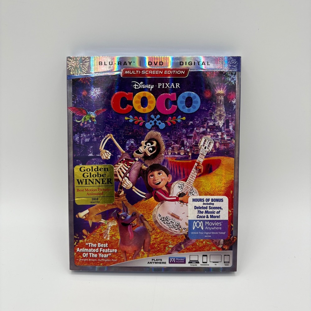 Disney Pixar Coco‎ Blu Ray DVD Digital Multi Screen Edition Movie 2017